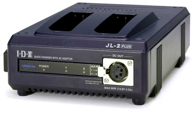 IDX JL-2Plus 2-Kanal NP Schnellladegerät mit 60 W DC Ausgang